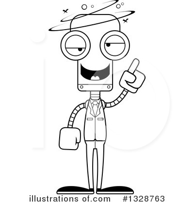 Royalty-Free (RF) Robot Clipart Illustration by Cory Thoman - Stock Sample #1328763