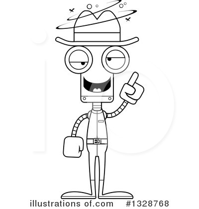 Royalty-Free (RF) Robot Clipart Illustration by Cory Thoman - Stock Sample #1328768