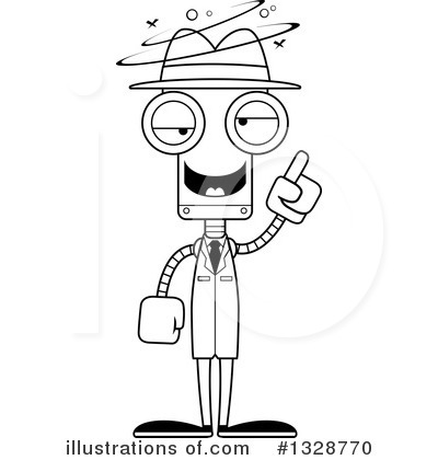 Royalty-Free (RF) Robot Clipart Illustration by Cory Thoman - Stock Sample #1328770