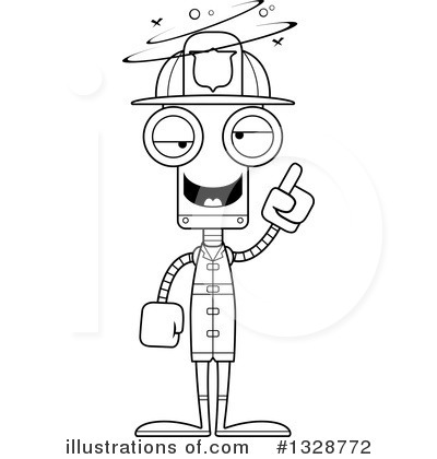 Royalty-Free (RF) Robot Clipart Illustration by Cory Thoman - Stock Sample #1328772