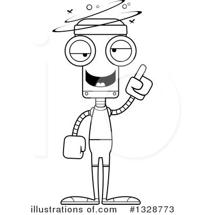 Royalty-Free (RF) Robot Clipart Illustration by Cory Thoman - Stock Sample #1328773