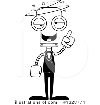 Royalty-Free (RF) Robot Clipart Illustration by Cory Thoman - Stock Sample #1328774