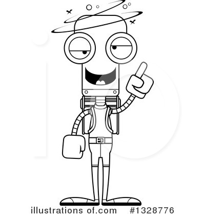 Royalty-Free (RF) Robot Clipart Illustration by Cory Thoman - Stock Sample #1328776