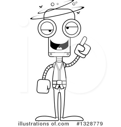Royalty-Free (RF) Robot Clipart Illustration by Cory Thoman - Stock Sample #1328779