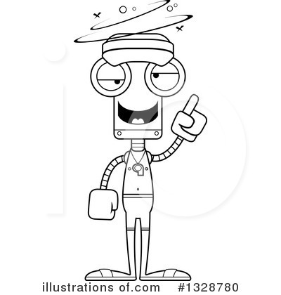 Royalty-Free (RF) Robot Clipart Illustration by Cory Thoman - Stock Sample #1328780