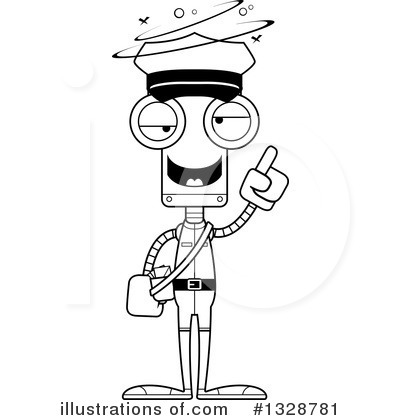 Royalty-Free (RF) Robot Clipart Illustration by Cory Thoman - Stock Sample #1328781