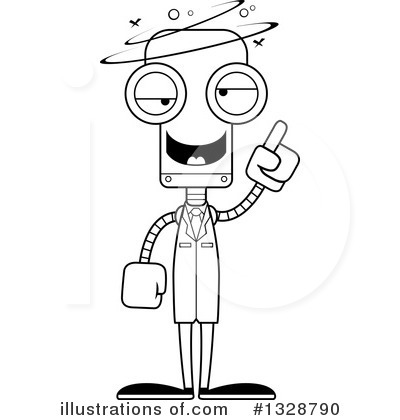Royalty-Free (RF) Robot Clipart Illustration by Cory Thoman - Stock Sample #1328790