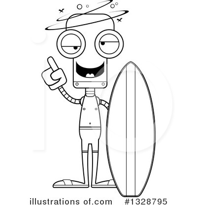 Royalty-Free (RF) Robot Clipart Illustration by Cory Thoman - Stock Sample #1328795