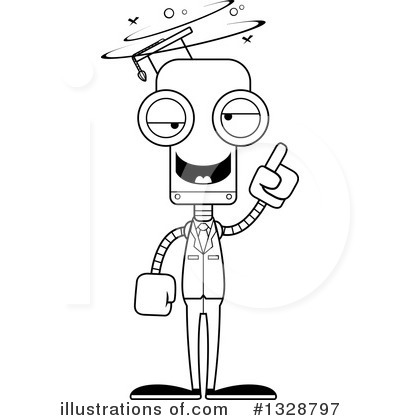 Royalty-Free (RF) Robot Clipart Illustration by Cory Thoman - Stock Sample #1328797
