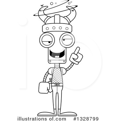 Royalty-Free (RF) Robot Clipart Illustration by Cory Thoman - Stock Sample #1328799