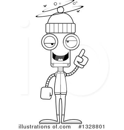 Royalty-Free (RF) Robot Clipart Illustration by Cory Thoman - Stock Sample #1328801