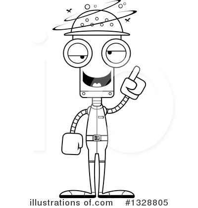 Royalty-Free (RF) Robot Clipart Illustration by Cory Thoman - Stock Sample #1328805