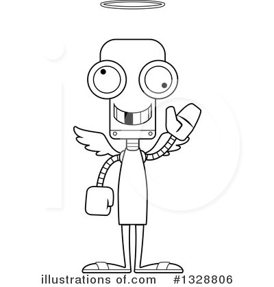Royalty-Free (RF) Robot Clipart Illustration by Cory Thoman - Stock Sample #1328806