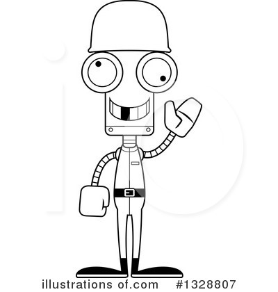 Royalty-Free (RF) Robot Clipart Illustration by Cory Thoman - Stock Sample #1328807
