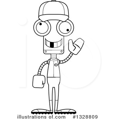 Royalty-Free (RF) Robot Clipart Illustration by Cory Thoman - Stock Sample #1328809