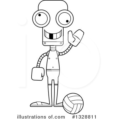 Royalty-Free (RF) Robot Clipart Illustration by Cory Thoman - Stock Sample #1328811