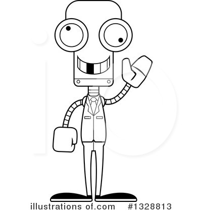 Royalty-Free (RF) Robot Clipart Illustration by Cory Thoman - Stock Sample #1328813