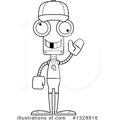 Royalty-Free (RF) Robot Clipart Illustration by Cory Thoman - Stock Sample #1328816