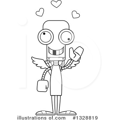 Royalty-Free (RF) Robot Clipart Illustration by Cory Thoman - Stock Sample #1328819