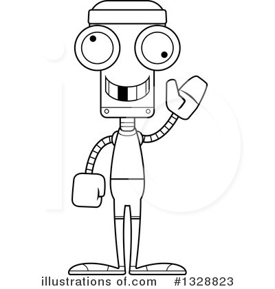 Royalty-Free (RF) Robot Clipart Illustration by Cory Thoman - Stock Sample #1328823