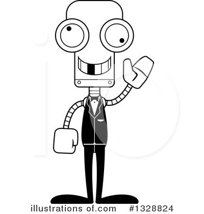 Royalty-Free (RF) Robot Clipart Illustration by Cory Thoman - Stock Sample #1328824