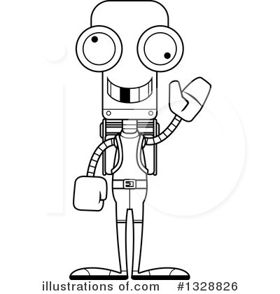 Royalty-Free (RF) Robot Clipart Illustration by Cory Thoman - Stock Sample #1328826