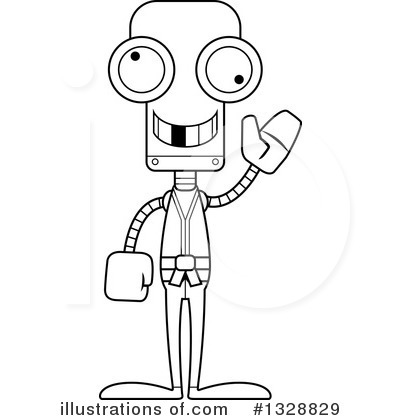 Royalty-Free (RF) Robot Clipart Illustration by Cory Thoman - Stock Sample #1328829