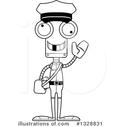 Royalty-Free (RF) Robot Clipart Illustration by Cory Thoman - Stock Sample #1328831