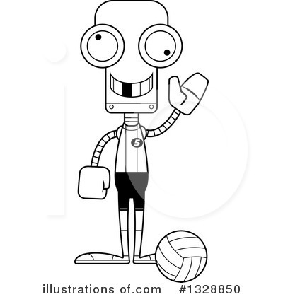 Royalty-Free (RF) Robot Clipart Illustration by Cory Thoman - Stock Sample #1328850