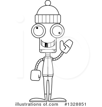 Royalty-Free (RF) Robot Clipart Illustration by Cory Thoman - Stock Sample #1328851