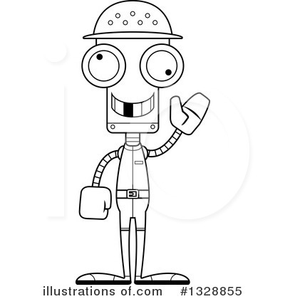 Royalty-Free (RF) Robot Clipart Illustration by Cory Thoman - Stock Sample #1328855