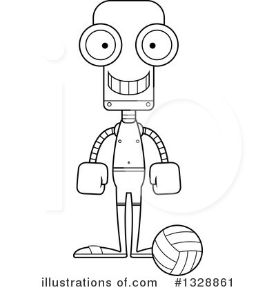 Royalty-Free (RF) Robot Clipart Illustration by Cory Thoman - Stock Sample #1328861