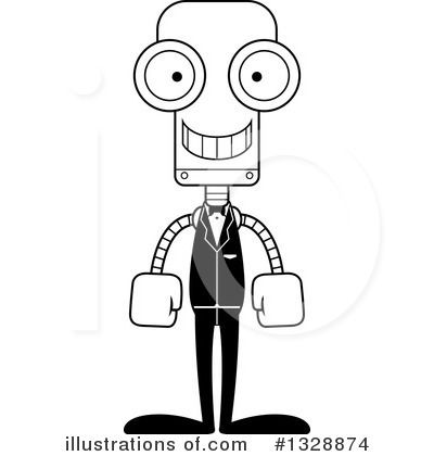 Royalty-Free (RF) Robot Clipart Illustration by Cory Thoman - Stock Sample #1328874