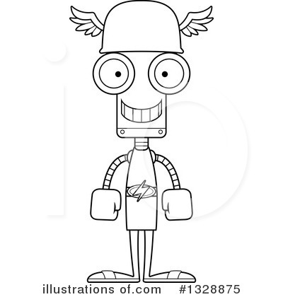 Royalty-Free (RF) Robot Clipart Illustration by Cory Thoman - Stock Sample #1328875