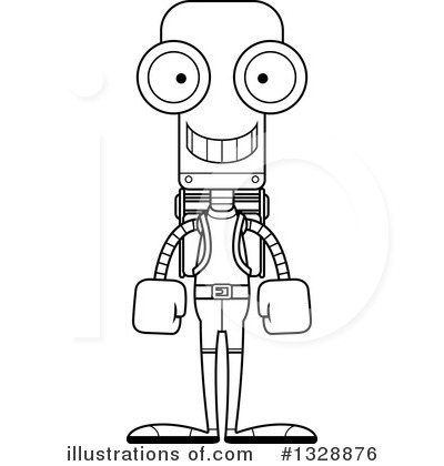 Royalty-Free (RF) Robot Clipart Illustration by Cory Thoman - Stock Sample #1328876
