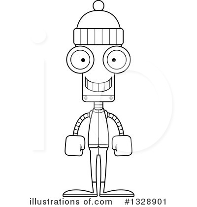 Royalty-Free (RF) Robot Clipart Illustration by Cory Thoman - Stock Sample #1328901