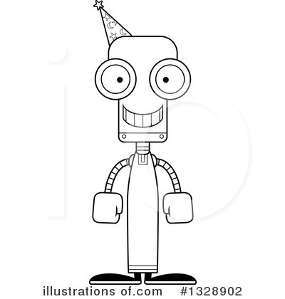 Royalty-Free (RF) Robot Clipart Illustration by Cory Thoman - Stock Sample #1328902