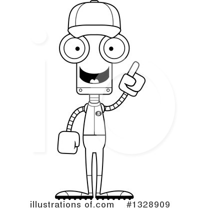 Royalty-Free (RF) Robot Clipart Illustration by Cory Thoman - Stock Sample #1328909