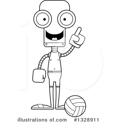 Royalty-Free (RF) Robot Clipart Illustration by Cory Thoman - Stock Sample #1328911