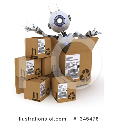 Parcels Clipart #1345478 by KJ Pargeter