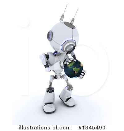 Royalty-Free (RF) Robot Clipart Illustration by KJ Pargeter - Stock Sample #1345490