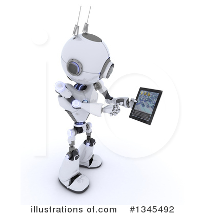 Royalty-Free (RF) Robot Clipart Illustration by KJ Pargeter - Stock Sample #1345492