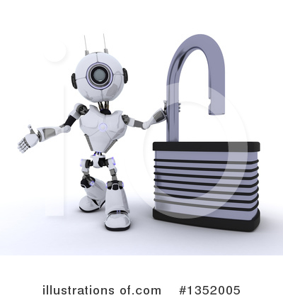 Royalty-Free (RF) Robot Clipart Illustration by KJ Pargeter - Stock Sample #1352005