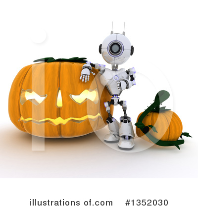 Royalty-Free (RF) Robot Clipart Illustration by KJ Pargeter - Stock Sample #1352030