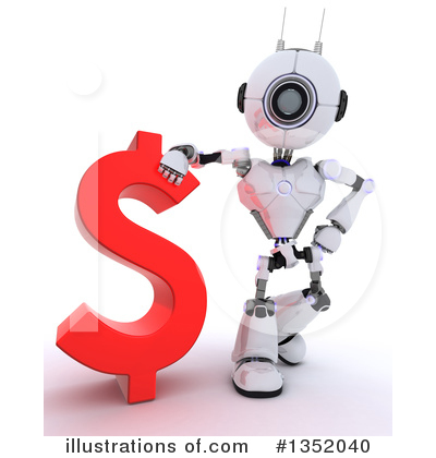 Royalty-Free (RF) Robot Clipart Illustration by KJ Pargeter - Stock Sample #1352040