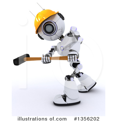 Royalty-Free (RF) Robot Clipart Illustration by KJ Pargeter - Stock Sample #1356202