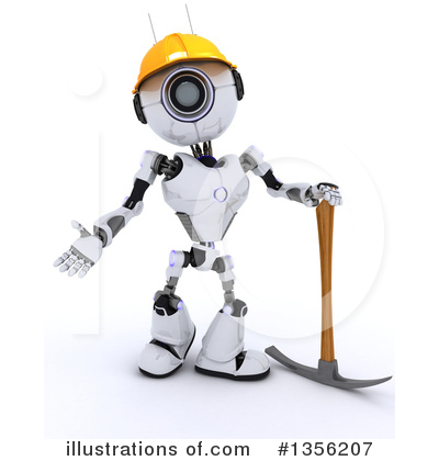 Royalty-Free (RF) Robot Clipart Illustration by KJ Pargeter - Stock Sample #1356207