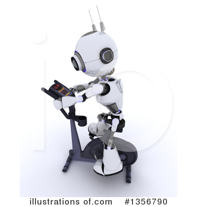 Royalty-Free (RF) Robot Clipart Illustration by KJ Pargeter - Stock Sample #1356790