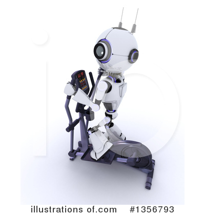 Royalty-Free (RF) Robot Clipart Illustration by KJ Pargeter - Stock Sample #1356793