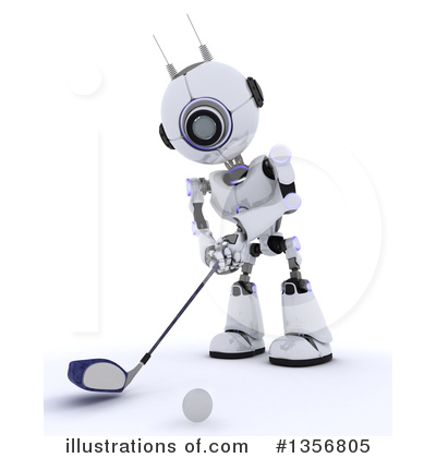 Royalty-Free (RF) Robot Clipart Illustration by KJ Pargeter - Stock Sample #1356805